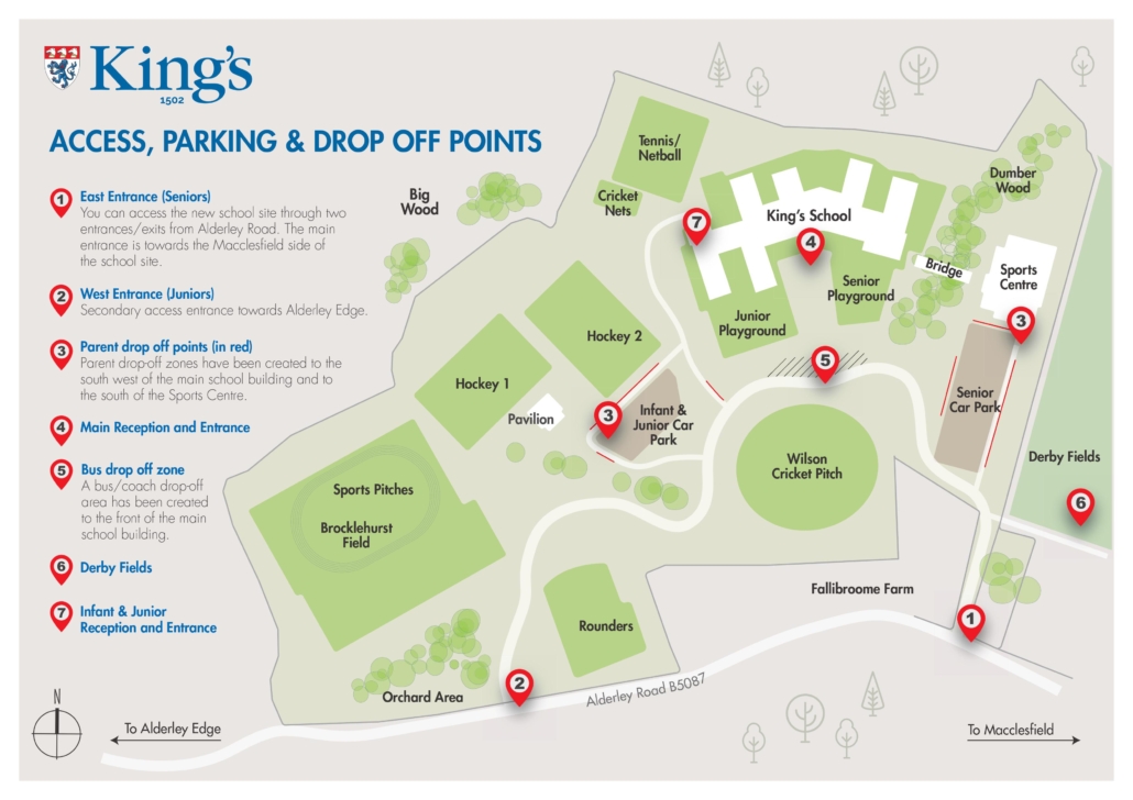 Map of Kings School campus