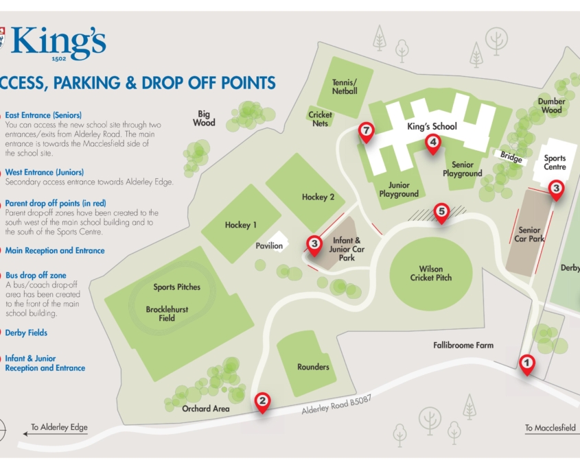 Map of Kings School campus